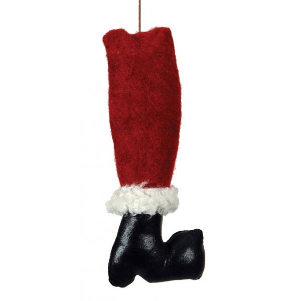 Χριστουγεννιάτικο Κρεμαστό Πόδι Άγιου Βασίλη (33cm)